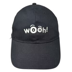 Jackalope Baseball Cap Black White One Size Hat Wooh Embroidered Slideback